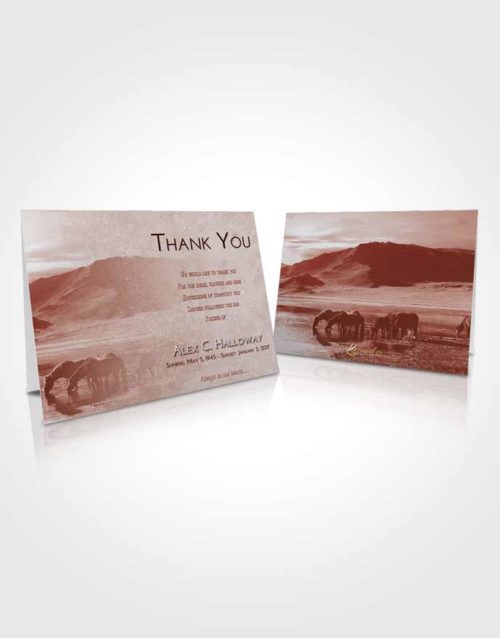 Funeral Thank You Card Template Ruby Love Watering Hole