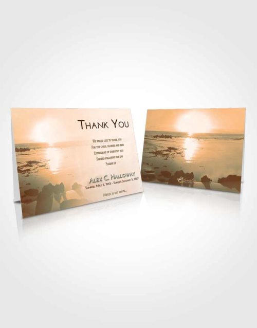 Funeral Thank You Card Template Soft Dusk Early Rise