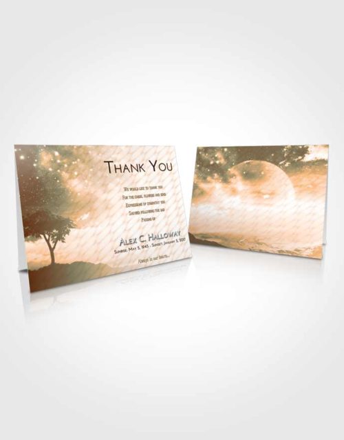 Funeral Thank You Card Template Soft Dusk Scenic Sky