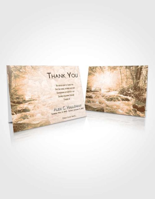 Funeral Thank You Card Template Soft Dusk Silver Stream