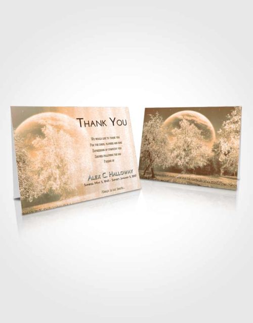 Funeral Thank You Card Template Soft Dusk Snowy Love