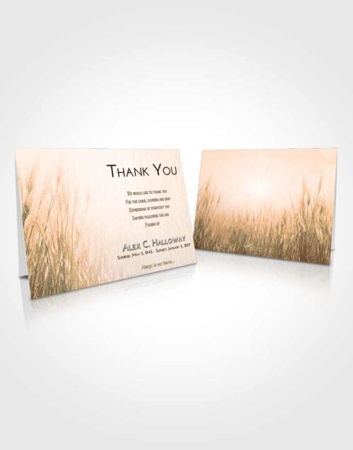 Funeral Thank You Card Template Soft Dusk Soft Wheat
