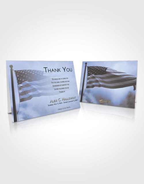Funeral Thank You Card Template Splendid American Honor
