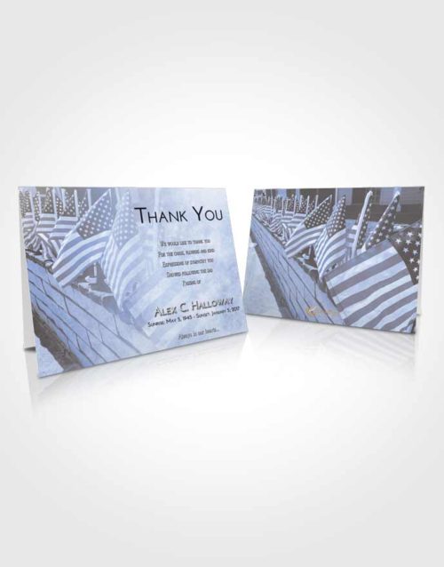 Funeral Thank You Card Template Splendid American Victory
