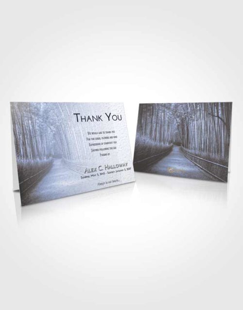 Funeral Thank You Card Template Splendid Bamboo Forest