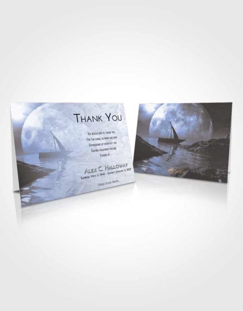 Funeral Thank You Card Template Splendid Calm Waters