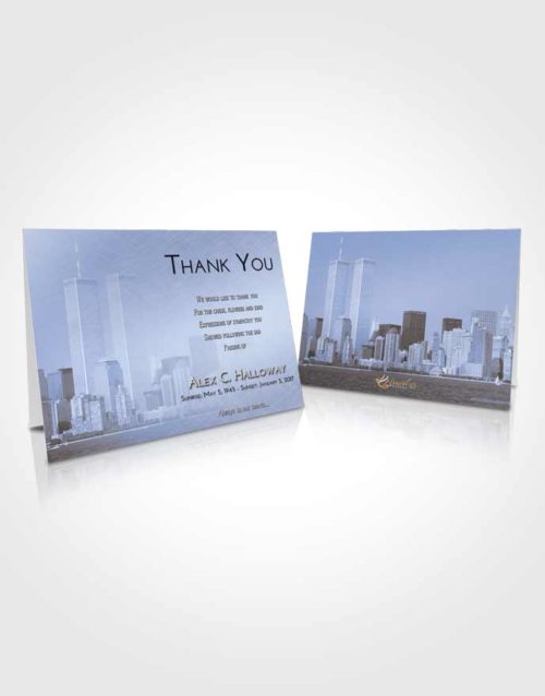 Funeral Thank You Card Template Splendid Cityscape