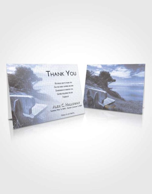 Funeral Thank You Card Template Splendid Coastal Gaze