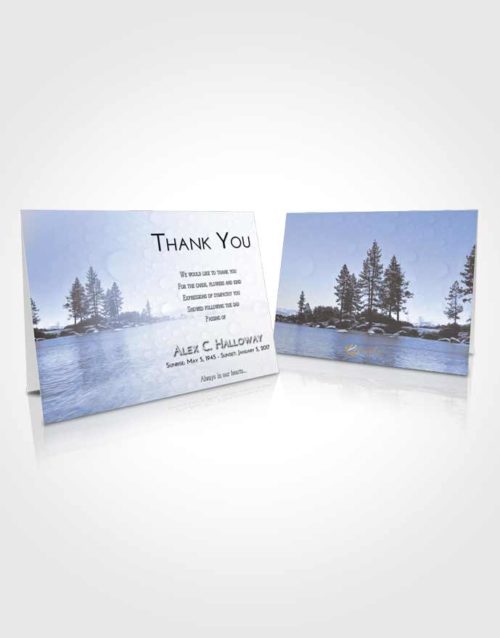 Funeral Thank You Card Template Splendid Coral Waters