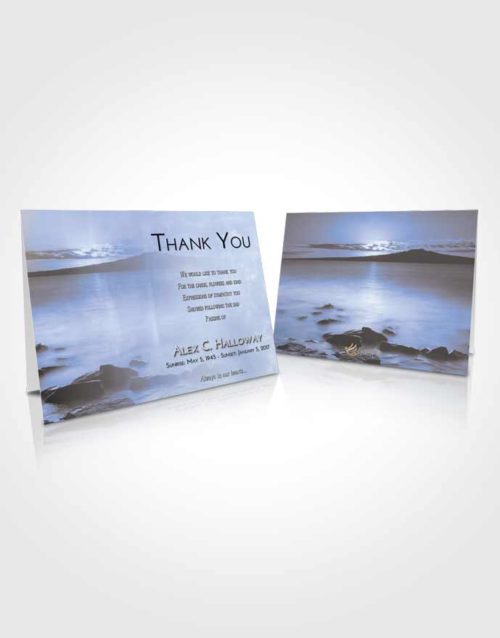 Funeral Thank You Card Template Splendid Lake Front