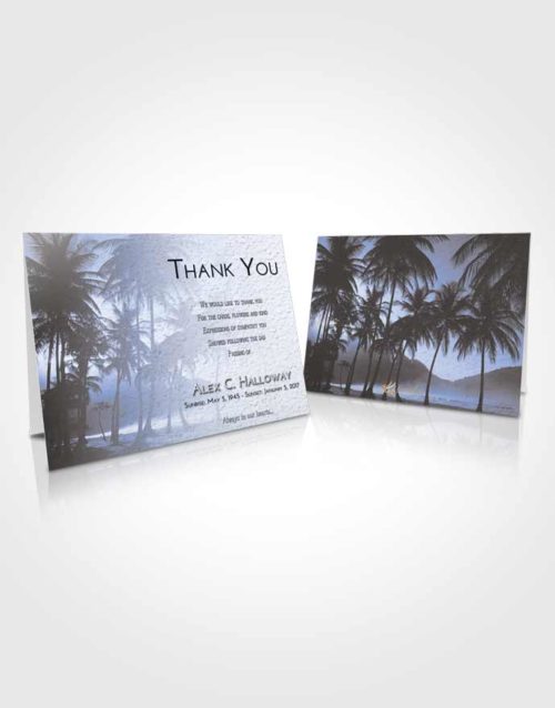 Funeral Thank You Card Template Splendid Palm Paradise