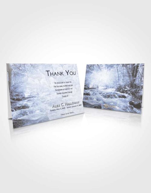 Funeral Thank You Card Template Splendid Silver Stream
