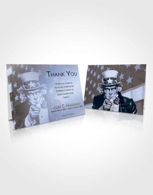 Funeral Thank You Card Template Splendid Uncle Sam