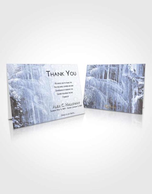 Funeral Thank You Card Template Splendid Waterfall Breeze