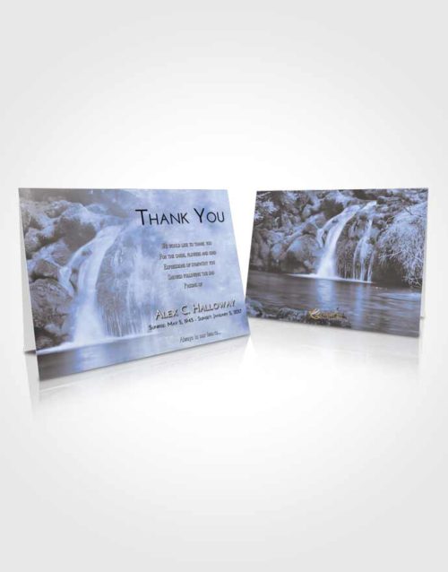 Funeral Thank You Card Template Splendid Waterfall Clarity