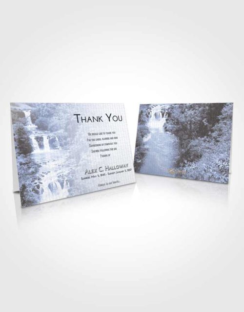 Funeral Thank You Card Template Splendid Waterfall Liberty