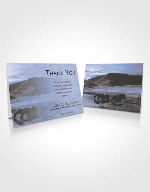 Funeral Thank You Card Template Splendid Watering Hole