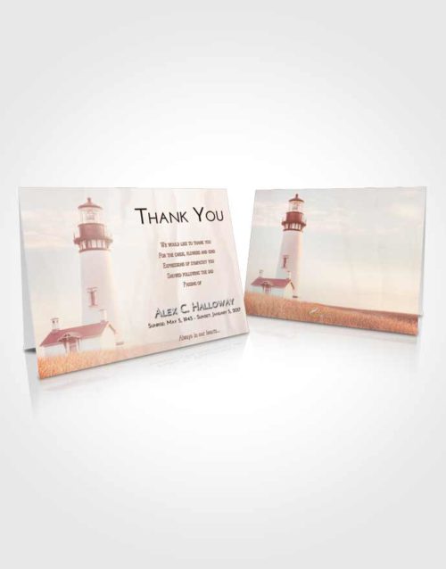 Funeral Thank You Card Template Strawberry Love Lighthouse Clarity