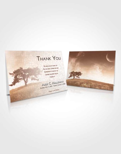 Funeral Thank You Card Template Strawberry Love Solumn Tree