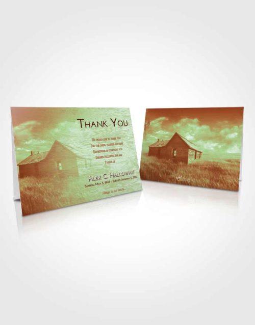 Funeral Thank You Card Template Strawberry Mist Farming Life