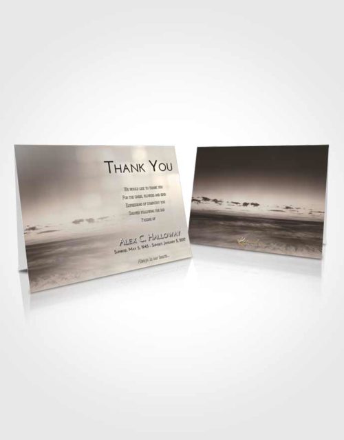 Funeral Thank You Card Template Tranquil Beautiful Sunset