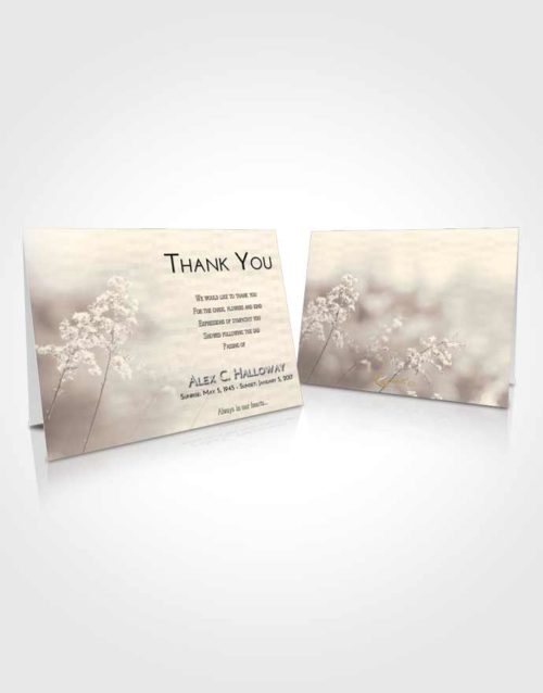 Funeral Thank You Card Template Tranquil Colorful Spring