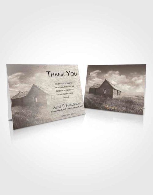 Funeral Thank You Card Template Tranquil Farming Life
