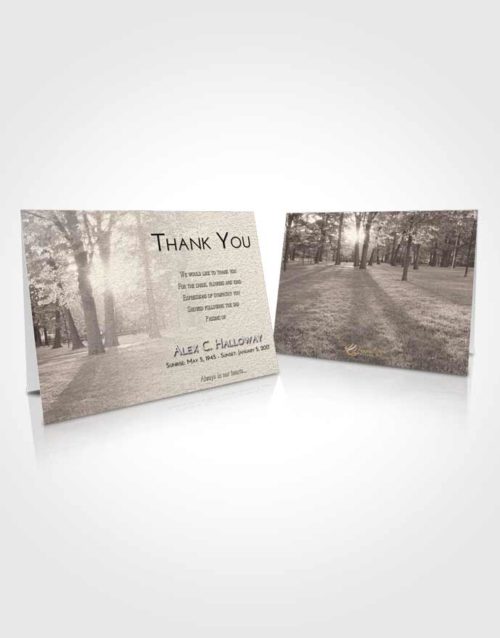 Funeral Thank You Card Template Tranquil National Park