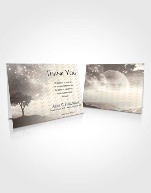 Funeral Thank You Card Template Tranquil Scenic Sky