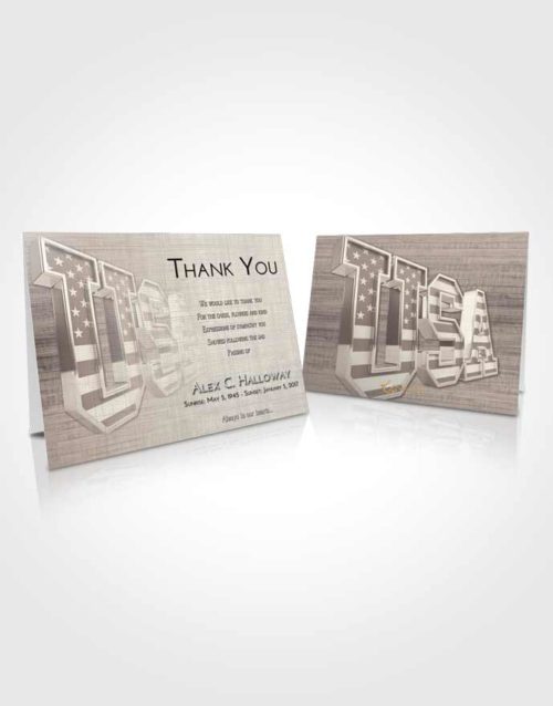 Funeral Thank You Card Template Tranquil USA