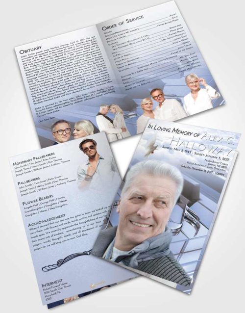 Bifold Order Of Service Obituary Template Brochure Splendid Piano Keys