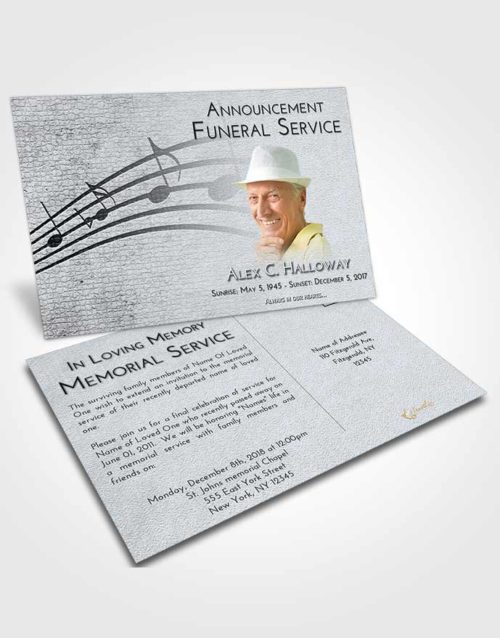 Funeral Announcement Card Template Freedom Portamento