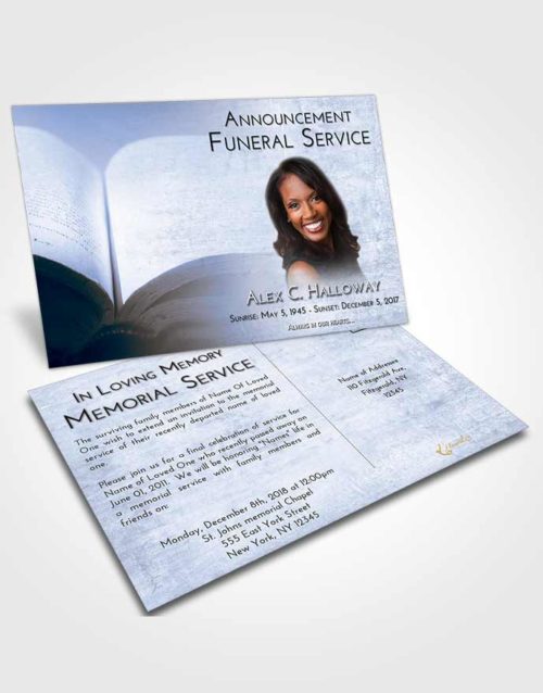 Funeral Announcement Card Template Splendid Bible Faith