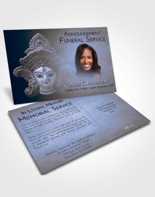 Funeral Announcement Card Template Splendid Durga Surprise