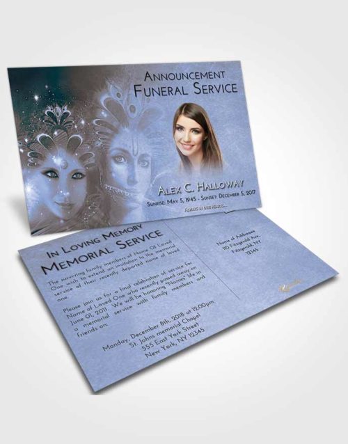 Funeral Announcement Card Template Splendid Hindu Desire