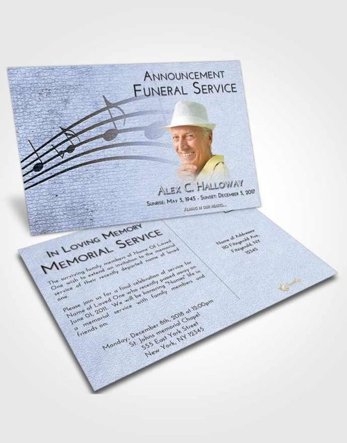 Funeral Announcement Card Template Splendid Portamento