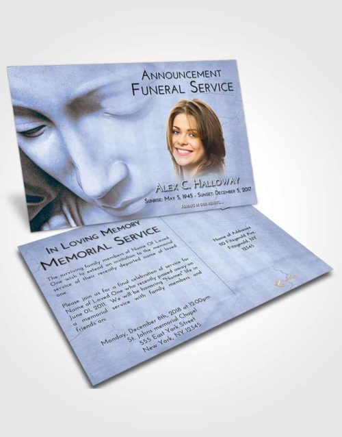 Funeral Announcement Card Template Splendid Virgin Mary
