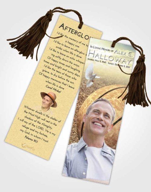 Funeral Bookmark Template At Dusk Basketball Love