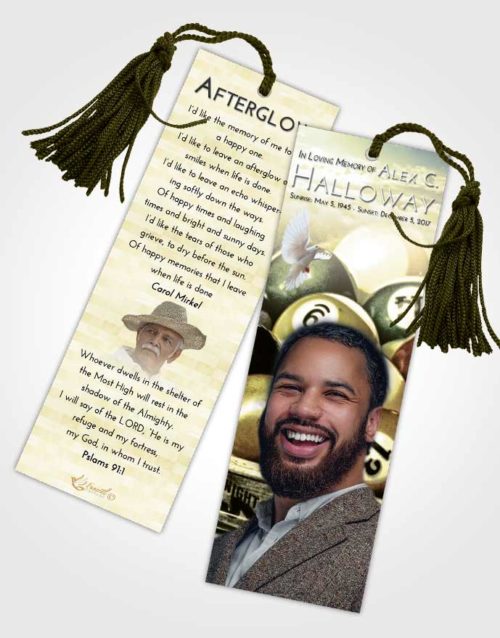 Funeral Bookmark Template At Dusk Billiards Love