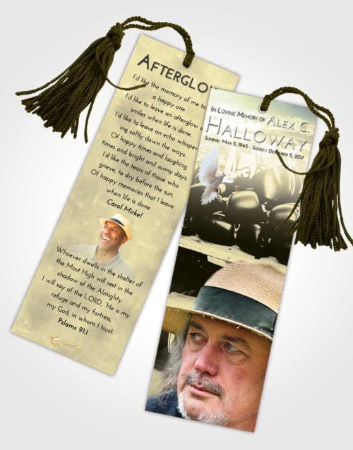 Funeral Bookmark Template At Dusk Boxing Life