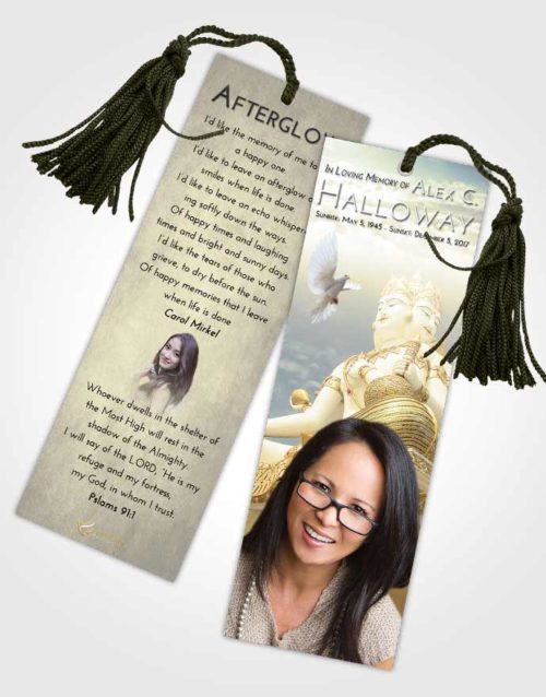 Funeral Bookmark Template At Dusk Brahma Mystery