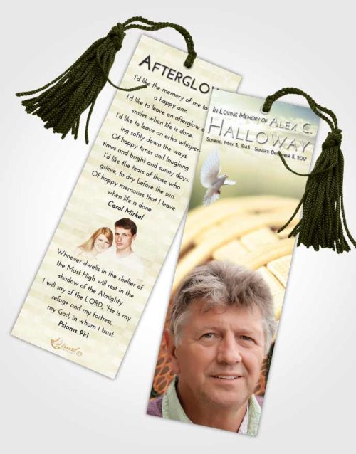 Funeral Bookmark Template At Dusk Football Life