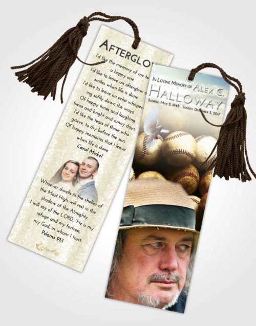 Funeral Bookmark Template At Dusk Foul Ball