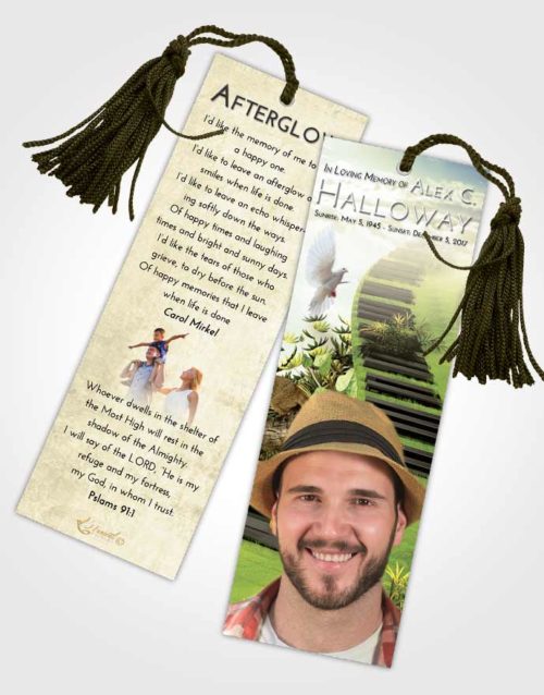 Funeral Bookmark Template At Dusk Jungle Music