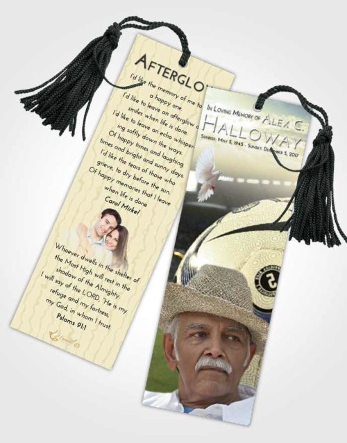 Funeral Bookmark Template At Dusk Soccer Life