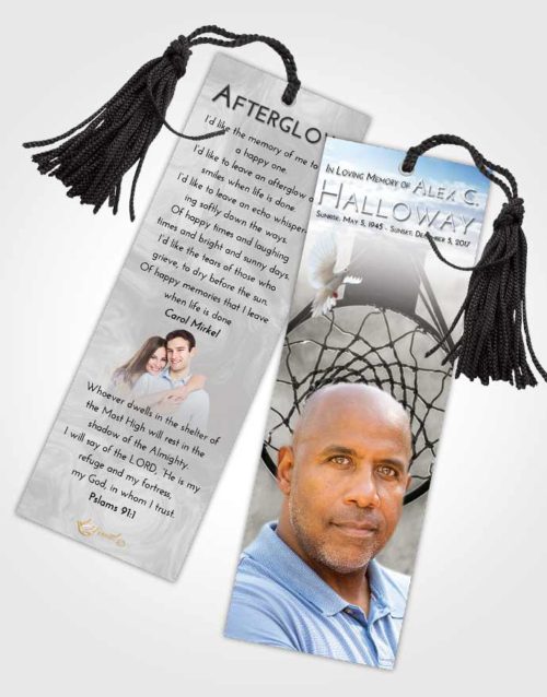Funeral Bookmark Template Early In the Hoop