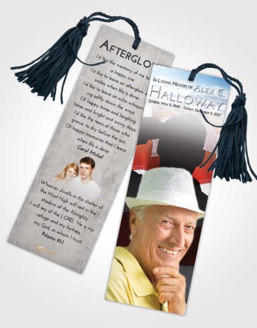 Funeral Bookmark Template Early Veterans Honor