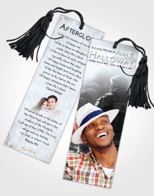 Funeral Bookmark Template Freedom Army Life