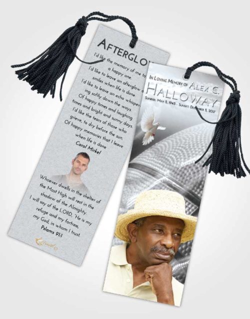 Funeral Bookmark Template Freedom Basketball Fame