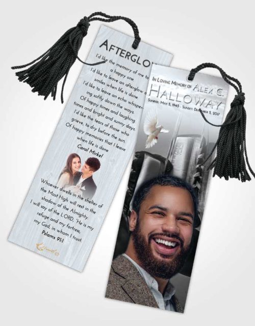 Funeral Bookmark Template Freedom Boxing Day
